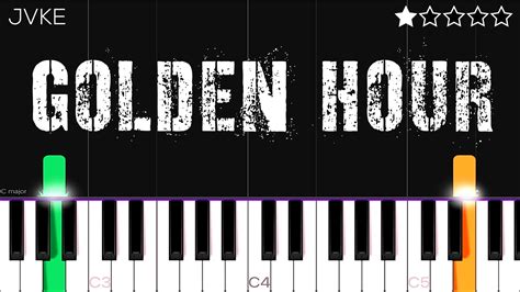 JVKE - golden hour | EASY Piano Tutorial Chords - Chordify