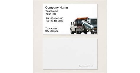 Towing Business Cards | Zazzle