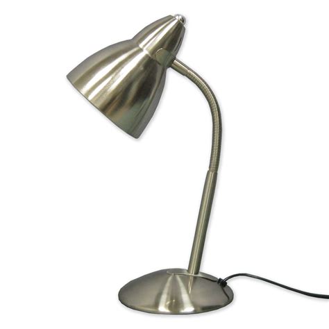 Essential Home Gooseneck Desk Lamp – Silver