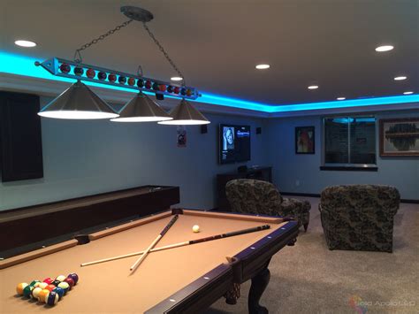 Man Cave Game Room LED Lighting - Contemporary - Family Room - Seattle ...