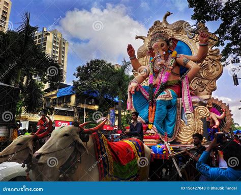 Lord Ganesha Festival in Mumbai Editorial Stock Photo - Image of lord, festival: 156427043