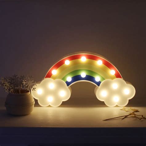 Aliexpress.com : Buy Night Light Rainbow Wall Lamps Battery Powered For ...