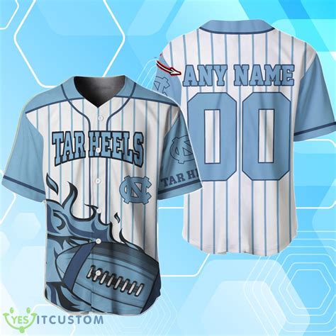 North Carolina Tar Heels BaseBall Jersey Custom Number And Name ...