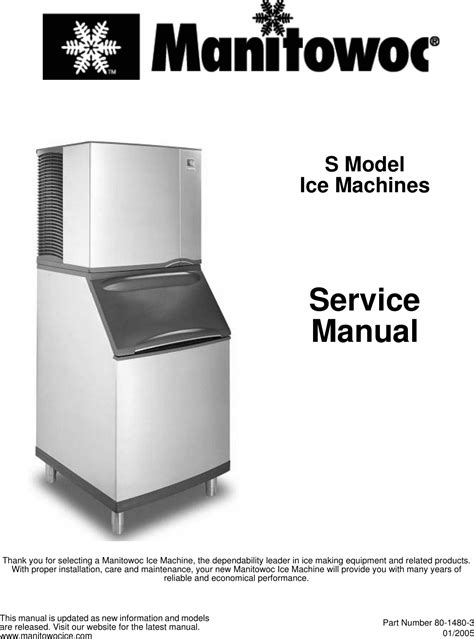 Manitowoc S Ice Machine 80 1480 3 Users Manual S__sm_8014803(S_Cvr)