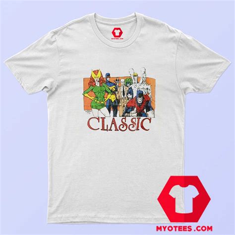 Vintage 80s Classic Marvel Heroes Comics T-Shirt - myotees.com