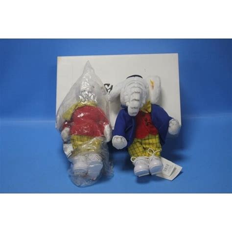 A STEIFF RUPERT BEAR AND EDWARD TRUNK, Danbury Mint edition,... in...