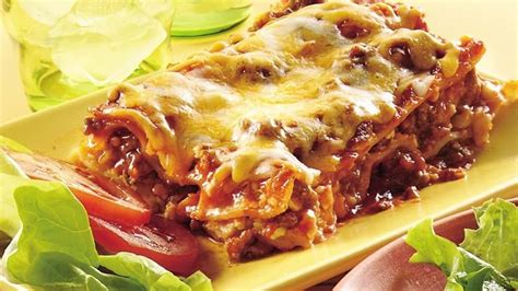 Cheeseburger Lasagna recipe from Betty Crocker