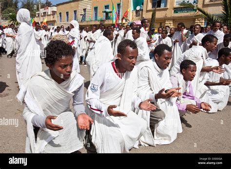 Ethiopian People Celebrating Timkat (The Festival of Epiphany), Gondar, Ethiopia Stock Photo - Alamy