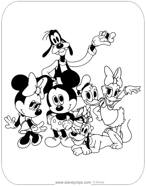 Mickey Friends Coloring Pages