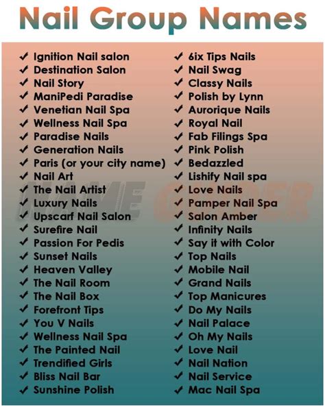 Nail Salon Names