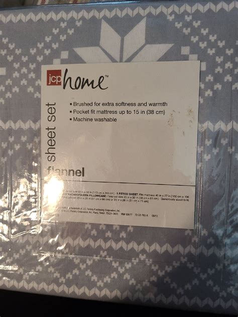 JCPenney Flannel Sheets & Pillowcases | Mercari