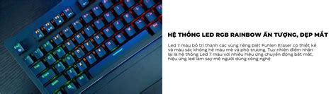 Bàn phím quang cơ Fuhlen Eraser (USB LED 7 màu)