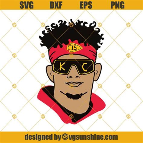 Patrick Mahomes Svg, Kansas City Chiefs Svg, Mahomes Svg Dxf Eps Png ...