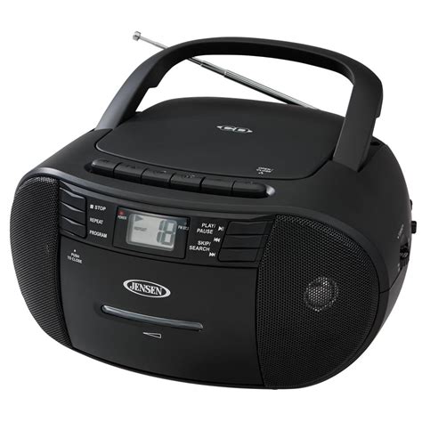 JENSEN CD-545 Portable Stereo CD Player with Cassette Recorder and AM/FM Radio-CD-545 - The Home ...