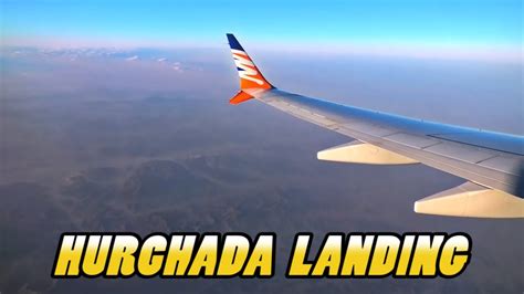 Hurghada Landing - Landing at Hurghada International Airport - Egypt (4k) - YouTube