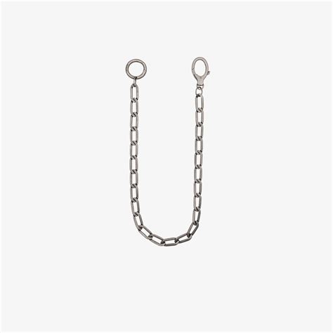 Balenciaga silver large chain loop necklace | Browns