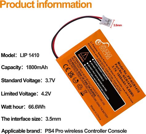 Pickle Power PS5 Controller Battery Replacement, 2650mAh LIP1708 ...