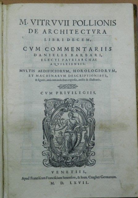 Vitruvius - De Architectura - 15 B.C. Architec, Personalized Items, Books, Libros, Book, Book ...