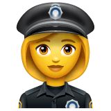 👮‍♀️ Woman police officer Emoji - Discord Emoji