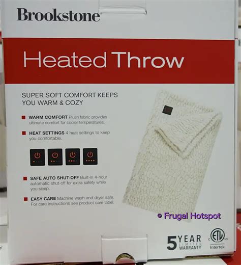 Brookstone Heated Throw - Costco Sale! | Frugal Hotspot