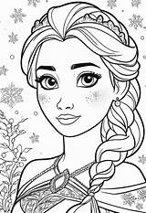 Elsa Coloring Page – Color My Pages sketch template