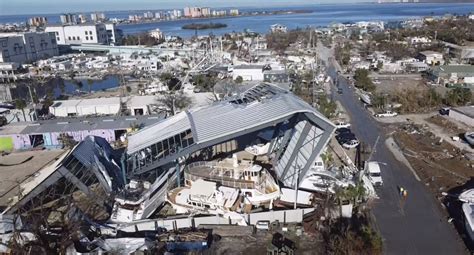 Ft Myers Beach today where the damage from HurricaneIan is catastrophic. Shrimping is a main ...