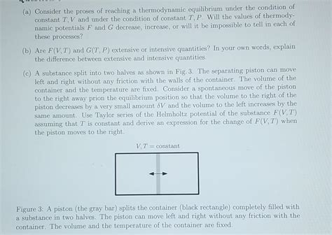 Solved here F is Helmoholtz Free Energy, and G is Gibbs Free | Chegg.com