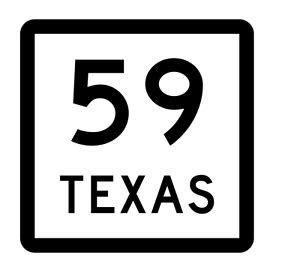 Texas State Highway 59 Sticker Decal R2360 Highway Sign | eBay