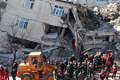 Earthquake aftermath in the eastern Turkish city of Elazığ