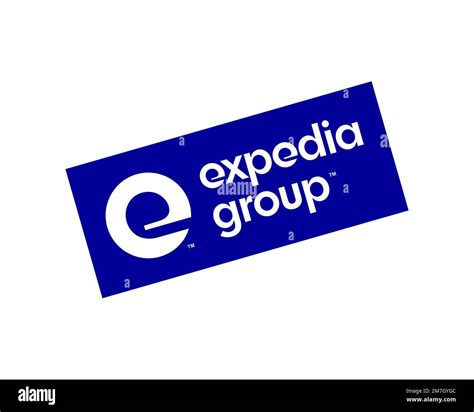 Expedia Group, rotated logo, white background Stock Photo - Alamy