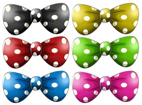 Polkadot bow tie 419135 Vector Art at Vecteezy