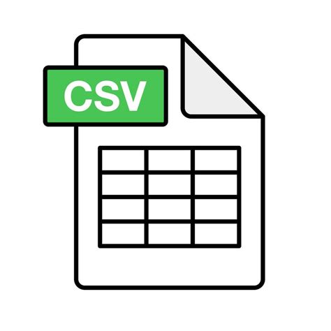 CSV file icon. Datasheet icon. Vector. 26729691 Vector Art at Vecteezy