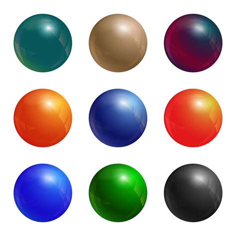 Color balls set 608671 Vector Art at Vecteezy