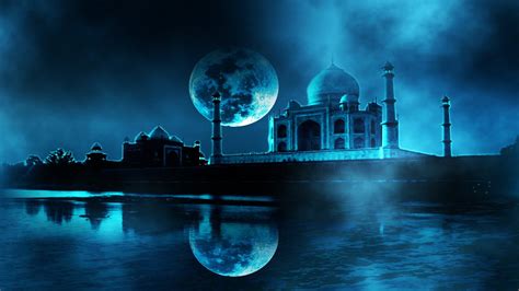 Taj Mahal at Night Wallpaper 3D ·① WallpaperTag