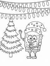 Exquisite Spongebob Christmas coloring Page Färbung Seite  Kostenlose sketch template
