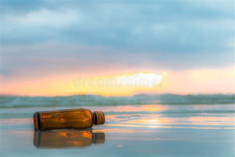 Glass Bottle on Tropical Sea Beach. Stock Image - Image of lifestyle, environmental: 97934663