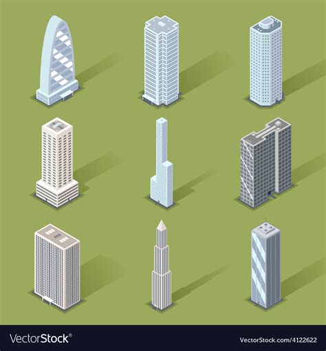 3d skyscraper graphic designs Royalty Free Vector Image