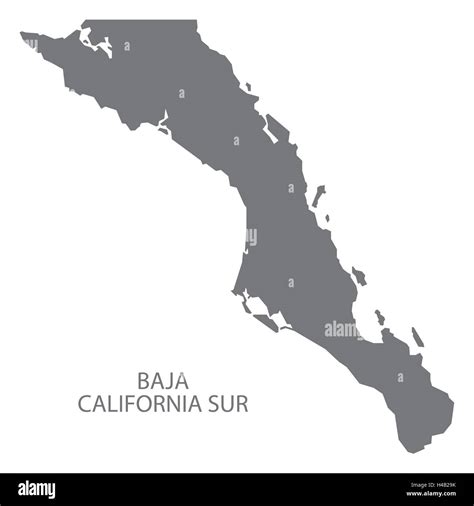 Baja california sur map vector Cut Out Stock Images & Pictures - Alamy