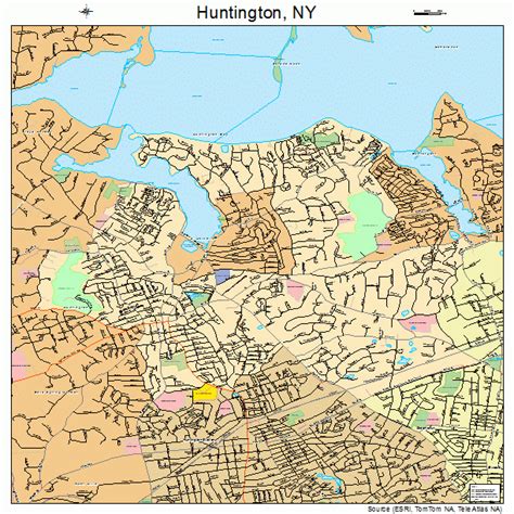 Huntington New York Street Map 3636233