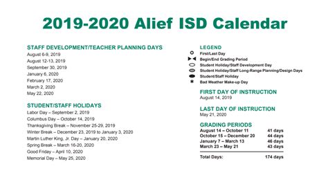 Alief Calendar 23-24