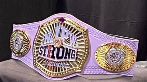 NJPW Unveils New Strong Women’s Championship Title Belt (Photos ...