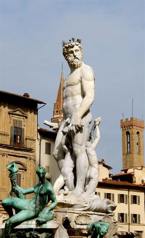 Neptune Fountain - Florence | Greek statue, Statue, Artwork