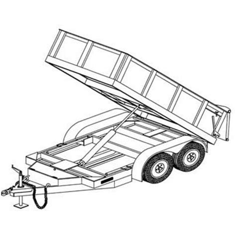 Hydraulic Dump Trailer Blueprints | Northern Tool + Equipment