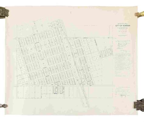 Rare map of Newman, California, in 1940 - Feb 04, 2021 | PBA Galleries ...