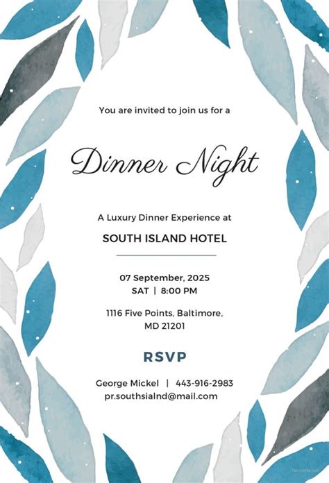 47+ Dinner Invitation Templates - PSD, AI | Free & Premium Templates