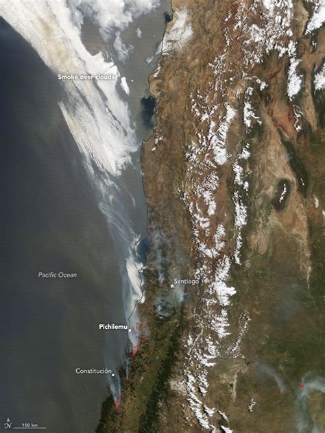 La NASA difunde imágenes satelitales de los incendios en Chile - RT