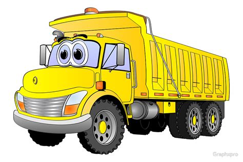 cute dump truck cartoon - Clip Art Library