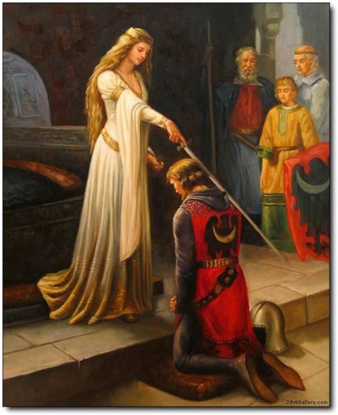 Knights oil painting,Knight oil painting,The Accolade by Leighton, Lord ...