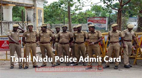 Tamil Nadu Police Admit Card 2024 {Today} Download Hall Ticket Call ...