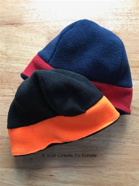 Sew For A Cause: Easy Reversible Fleece Hat Pattern - Create To Donate